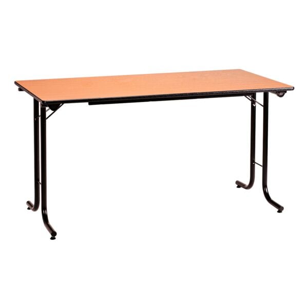SODEMATUB Klapptisch 120 cm Gestell schwarz braun, 120 cm