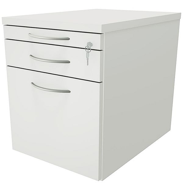 fm Büromöbel Rollcontainer mit Hängeregister »Sidney« einheitliches Dekor grau, 43.4x54x60 cm