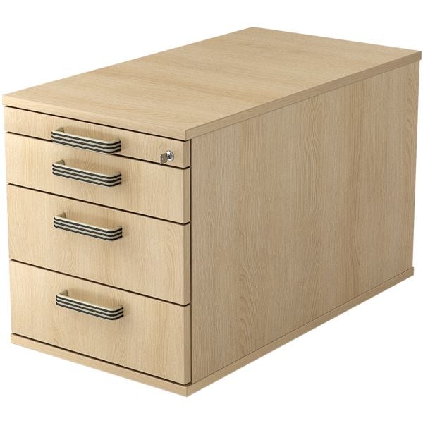 HAMMERBACHER Rollcontainer »R-Line« extratief mit klassischen Schubladen braun, 42.8x51.2x80 cm Image