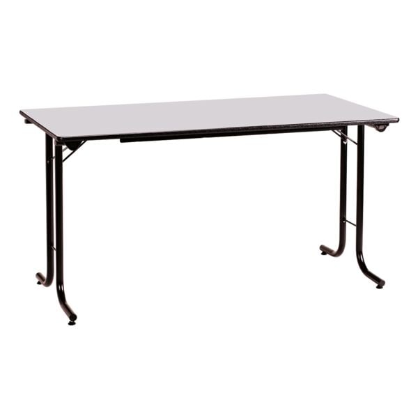 SODEMATUB Klapptisch 120 cm Gestell schwarz grau, 120 cm