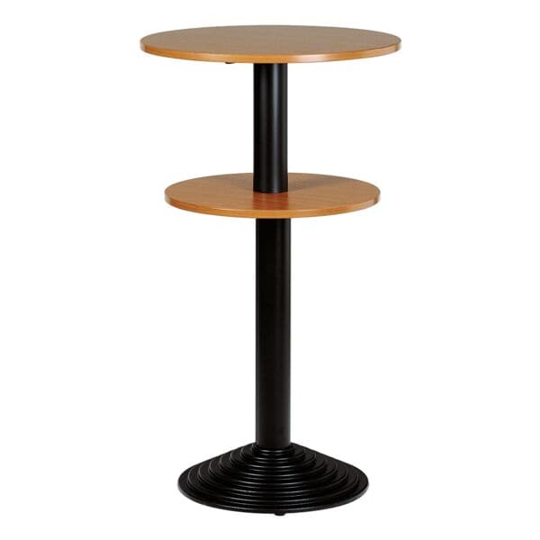 SODEMATUB Stehtisch 2 Platten Säulenfuß schwarz rot, 60x110x60 cm