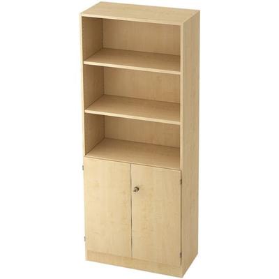 OTTO Office Premium Aktenregal »OTTO Office Line IV« 80 cm breit 5 OH mit 2 Türen unten braun, 80x200.4x42 cm
