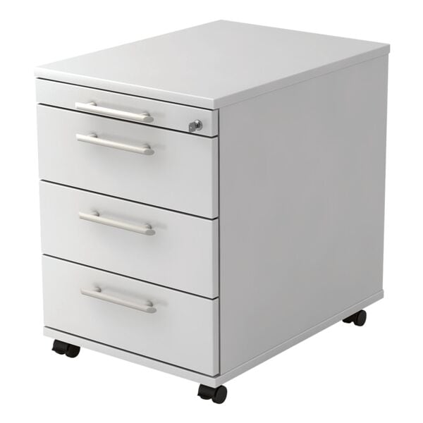 HAMMERBACHER Rollcontainer »Q-Line« mit klassischen Schubladen weiß, 42.8x59x55.3 cm Image