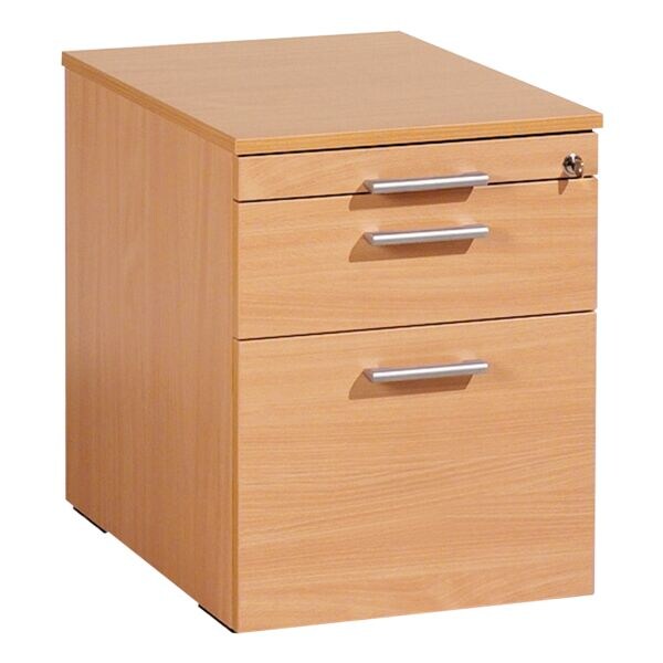 Geramöbel Rollcontainer »Lissabon« mit Hängeregistratur braun, 43x56.6x60 cm