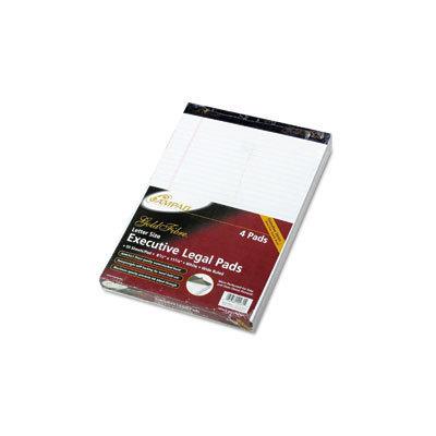 Ampad Gold Fibre 8.5 x 11 in Wide Ruled Pad - White, 4 Pk