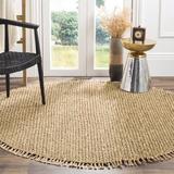 White 72 x 0.5 in Indoor Area Rug - Bay Isle Home™ Bristol Hand-Knotted Natural Area Rug Cotton/Bamboo Slat & Seagrass | 72 W x 0.5 D in | Wayfair