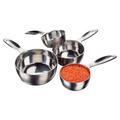 Amco Houseworks 4-Pieces Stainless Steel Measuring Cup Set Stainless Steel in Gray | 1.5 H x 4 W x 7.5 D in | Wayfair 8440