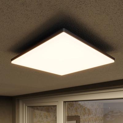 Lucande LED-Außendeckenleuchte Henni, 30x30 cm, grau, IP65 Image