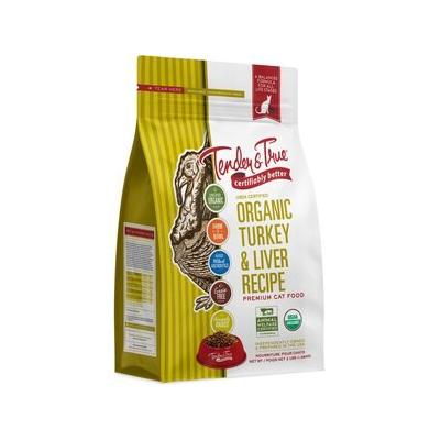 Tender & True Organic Turkey & Liver Recipe Grain- Free Dry Cat Food, 3-lb bag