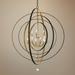 Crystorama Luna 48" Wide Bronze and Gold 9-Light Chandelier