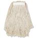 Genuine Joe Clamp-Style Cotton Mop Head Cotton & Natural Blend in White | 19.8 H x 9.3 W x 9 D in | Wayfair N16COTCT