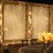 The Holiday Aisle® 150 Light Curtain Icicle Lights in White | 65 H x 72 W in | Wayfair HLDY7574 37935335