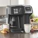 Hamilton Beach® FlexBrew® TRIO Coffee Maker Glass/Plastic/Metal in Black/Gray | 13.7 H x 11.4 W x 10.2 D in | Wayfair 49976