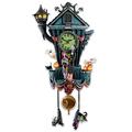 The Bradford Exchange Disney Tim Burton 'The Nightmare Before Christmas' Cuckoo Wall Clock – Plays ‘This is Halloween’ – LED Lighting – Zero Pops Out on the Hour - Quartz Movement - 21 Inches