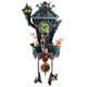 The Bradford Exchange Disney Tim Burton 'The Nightmare Before Christmas' Cuckoo Wall Clock – Plays ‘This is Halloween’ – LED Lighting – Zero Pops Out on the Hour - Quartz Movement - 21 Inches
