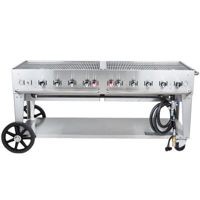 Crown Verity MCB-72 Natural Gas Portable Outdoor BBQ Grill / Charbroiler