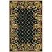 Black 24 x 0.25 in Area Rug - Bay Isle Home™ Hogle Geometric Handmade Looped Wool Area Rug Wool | 24 W x 0.25 D in | Wayfair BAYI7712 38080959