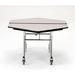 National Public Seating 48" Hexagon Cafeteria Table, Steel in Black | 29 H x 48 W x 48 D in | Wayfair MT48H-MDPEPCCH