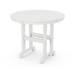 POLYWOOD® Round Farmhouse Dining Table Plastic in Gray/White | 29 H x 36 D in | Outdoor Dining | Wayfair RT236GY