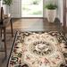 Black/White 105 x 0.25 in Area Rug - August Grove® One-of-a-Kind Kinchen Floral Hand Hooked Wool Black/Beige Area Rug Wool | Wayfair