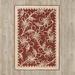 White 31 x 0.25 in Indoor Area Rug - Martha Stewart Rugs Fountain Swirl Floral Tufted Red/Ivory Area Rug Viscose, Leather | 31 W x 0.25 D in | Wayfair