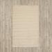 White 48 x 0.25 in Indoor Area Rug - Martha Stewart Rugs Geometric Handmade Tufted Cream Area Rug Viscose, Leather | 48 W x 0.25 D in | Wayfair