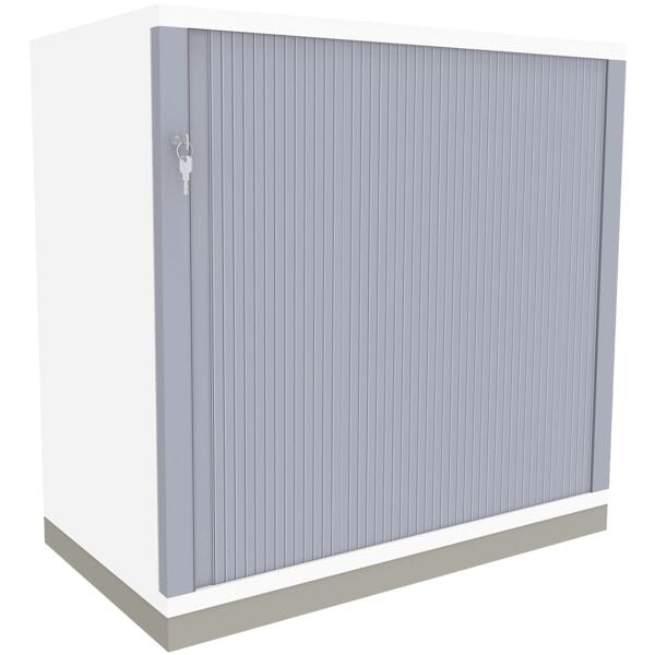 fm Büromöbel Querrollladenschrank »Oldenburg« 2 OH 80 cm weiß, 80x78.1x44.2 cm Image