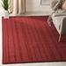 Red 96 x 0.63 in Indoor Area Rug - Martha Stewart Rugs Striped Handmade Tufted Wool Vermilion Area Rug Wool | 96 W x 0.63 D in | Wayfair MSR4619A-8