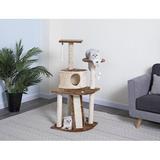 Go Pet Club 47" Kitten Cat Tree Manufactured Wood in Brown | 46.75 H x 29 W x 23 D in | Wayfair F714