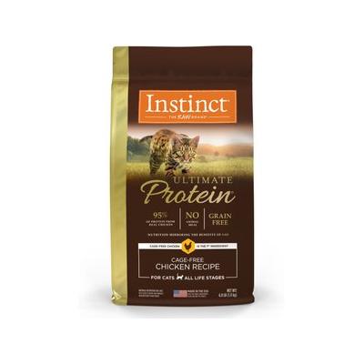 Instinct Ultimate Protein Grain-Free Cage-Free Chicken Recipe Freeze-Dried Raw Coated Dry Cat Food, 4-lb bag