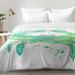East Urban Home Seafoam Crab Comforter Set Polyester/Polyfill/Microfiber in Green | Twin XL | Wayfair EAHU7473 37846751