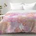 Dakota Fields Avishay Circles In Colours I Comforter Set Polyester/Polyfill/Microfiber in Pink/Yellow | Full/Queen | Wayfair