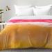 East Urban Home Laura Trevey Tangerine Tie Dye Comforter Set Polyester/Polyfill/Microfiber in Pink/Yellow | Full/Queen | Wayfair EAHU7530 37846937