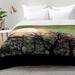 East Urban Home Moon Magic Comforter Set Polyester/Polyfill in Black/Green | Full/Queen | Wayfair EAHU7559 37847032