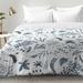 East Urban Home Wild Prarie Comforter Set Polyester/Polyfill/Microfiber in Blue | Full/Queen | Wayfair EAHU7265 37846050