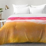 East Urban Home Laura Trevey Tangerine Tie Dye Comforter Set Polyester/Polyfill/Microfiber in Pink/Yellow | Twin XL | Wayfair EAHU7530 37846938