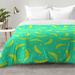 East Urban Home Bananas Over Bananas Comforter Set Polyester/Polyfill/Microfiber in Green | Full/Queen | Wayfair EAHU7321 37846250