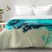 East Urban Home Painted Clouds V Comforter Set Polyester/Polyfill/Microfiber in Blue/White | King | Wayfair EAHU7545 37846988