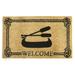 Loon Peak® Ascencio Nautical Boat & Oars 30 in. x 18 in. Non-Slip Outdoor Door Mat Coir, Rubber | Wayfair LNPK6313 38840911