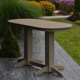 Red Barrel Studio® Nettie Plastic Dining Table Plastic in Brown | 42 H x 72 W x 33 D in | Outdoor Dining | Wayfair RDBL7338 38850539