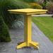 Red Barrel Studio® Neville Plastic Bar Outdoor Table Plastic in Yellow | 42 H x 44 W x 44 D in | Wayfair RDBL7327 38850286