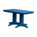 Red Barrel Studio® Nettie Plastic/Resin 4 - Person Dining Table in Blue | 32 H x 72 W x 33 D in | Outdoor Dining | Wayfair RDBL7329 38850347
