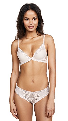 Natori Women's Feathers Contour Plunge Bra, Cameo Rose, 36D