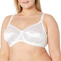 Elomi Women's EL4030 Plus-size Cate Underwire Full Cup Banded Bra, White, 36HH