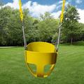 Gorilla Playsets Plastic Bucket Swing w/ Chains Plastic in Yellow | 10 H x 12 W x 12 D in | Wayfair 04-0008-Y/Y