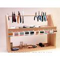 BEADERS FUNSTATION Wood Stand Workstation Organizer Tools Beads Jewelry Making