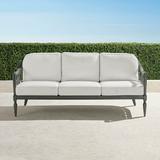 Avery Sofa with Cushions in Slate Finish - Resort Stripe Indigo - Frontgate