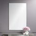 Crake Polished Stainless Steel 24" x 36" Rectangular Wall Mirror