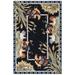 Black 105 x 0.25 in Area Rug - August Grove® One-of-a-Kind Kinchen Oriental Handmade Hooked Wool Area Rug Wool | 105 W x 0.25 D in | Wayfair