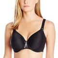 Elomi Women's T-Shirt Plus-Size Amelia Band Less Underwire Spacer Molded Bra, Black (Black), 36FF